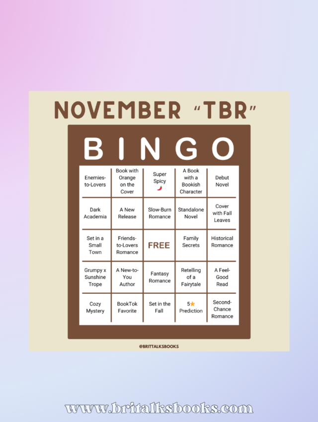 TBR BINGO for November